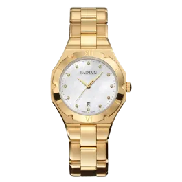 Relógio senhora Be Balmain em PVD dourado e Diamantes