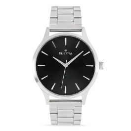 Relógio Homem New Classic XL Brushed Steel & Black