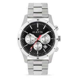 Relógio Homem Active Black & Silver