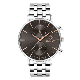 Relógio Masculino Park Hill II Castanho e Cinzento