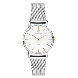 Relógio Feminino Park Hill Avenue Branco e Prateado