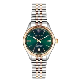 Relógio Feminino Sussex Verde e Dourado