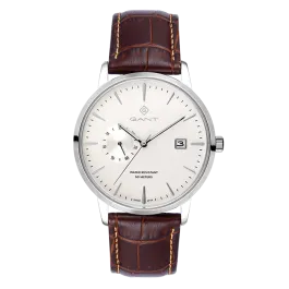 Relógio Masculino Easthill Branco e Castanho