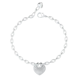 Pulseira Guess Crazy in Love Prateado