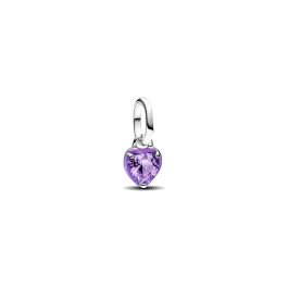 Conta Pendente ME mini Coração Roxo