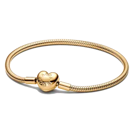 Pulseira Dourada fecho Coração