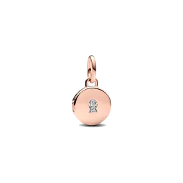 Conta pendente fechadura gravação rosa
