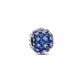 Conta Pavé Azul Cintilante
