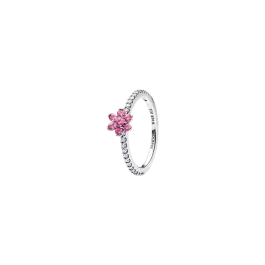 Anel Flor rosa