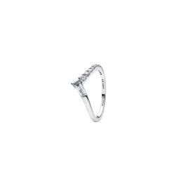 Anel Aro Pavé Baguette Tiara