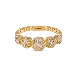 Anel Endless Ouro Amarelo e Diamantes