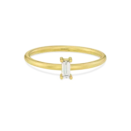 Anel Clover Ouro Amarelo E Diamante