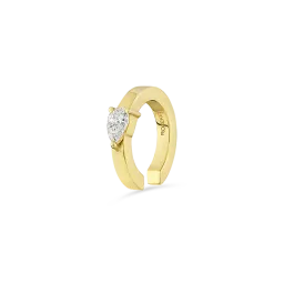 Earcuff Ouro Amarelo E Diamante