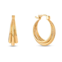 Argolas Ocean Ouro Amarelo