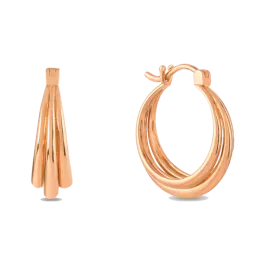 Argolas Ocean Ouro Rosa
