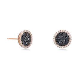 Brincos Diamantes E Diamantes Pretos