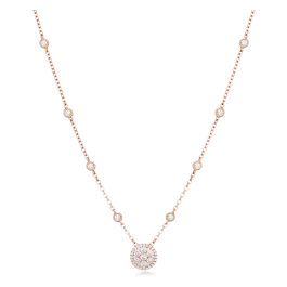 Colar Pendente Diamantes
