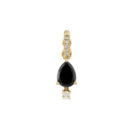 Pendente Fizz Ouro Rosa, Diamante Preto E Diamantes