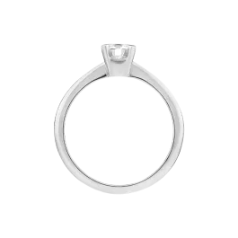 Anel Solitário Forever Ouro Branco 0.05ct