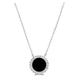 Colar PIETRA Círculo Onix M