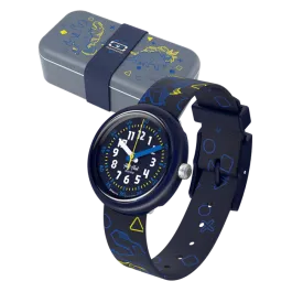 Relógio Flik Flak x Monbento de criança dinossauros