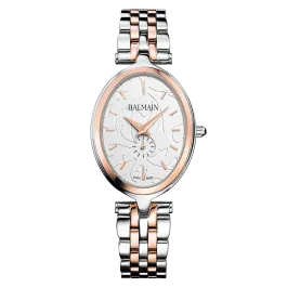 Relógio Senhora Haute Elegance Oval Aço Bicolor Rosa