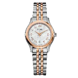 Relógio de Senhora Beleganza Bicolor e mostrador Madrepérola