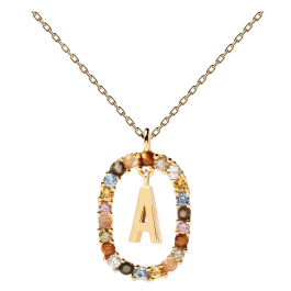 Colar Letra A Dourado