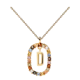 Colar Letra D Dourado