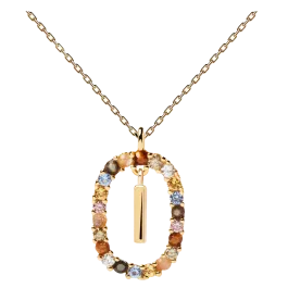 Colar Letra I Dourado