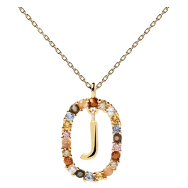 Colar Letra J Dourado