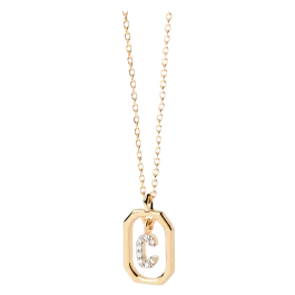 Colar Mini Letters C Dourado