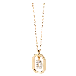 Colar Mini Letters D Dourado