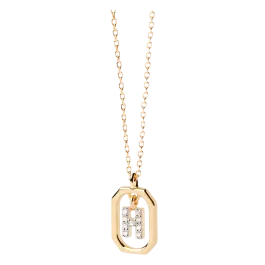 Colar Mini Letters H Dourado