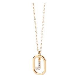 Colar Mini Letters J Dourado