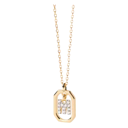 Colar Mini Letters M Dourado