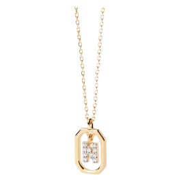 Colar Mini Letters N Dourado