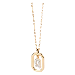 Colar Mini Letters Q Dourado