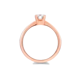 Anel Solitário Forever Ouro Rosa 0.15ct