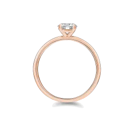Anel Solitário True Love Ouro Rosa 0.25ct