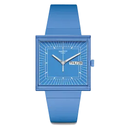 Relógio Swatch homem Azul Quadrado Data