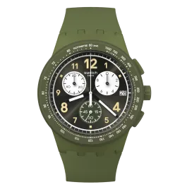 Relógio Swatch homem Cronógrafo Verde e Preto