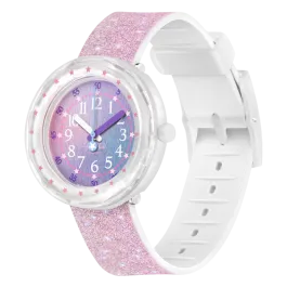 Relógio Flik Flak de criança rosa brilhante