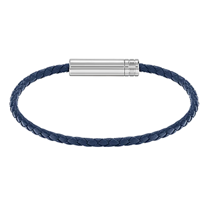 Pulseira Homem Pele e Aço Ares Air imagem 1