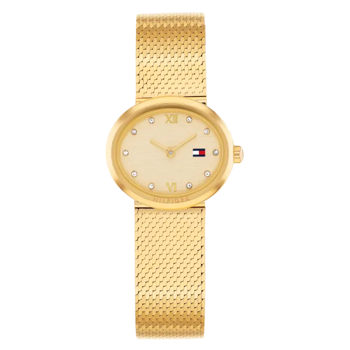 Relógio Mulher Aço IP Dourado