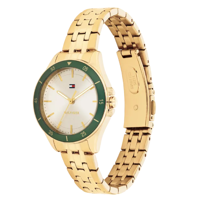 Relógio Mulher Aço IP Dourado