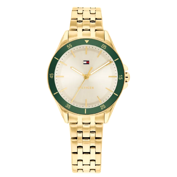 Relógio Mulher Aço IP Dourado
