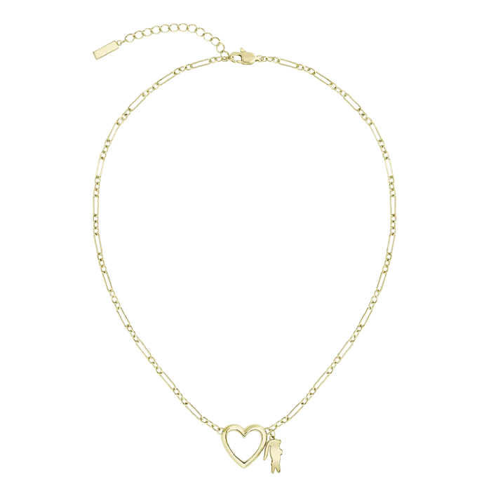 Colar Mulher Aço Dourado Love My Croc