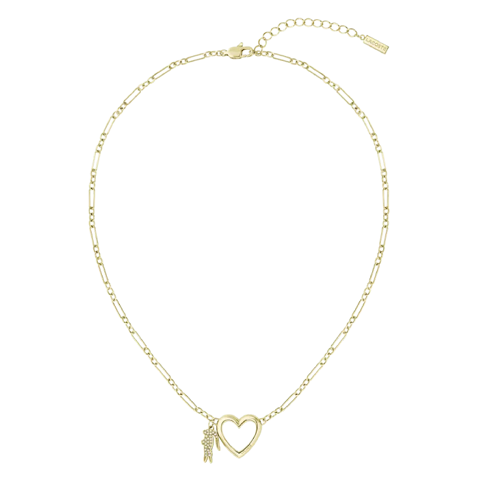 Colar Mulher Aço Dourado Love My Croc