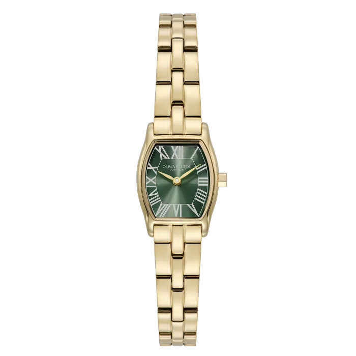 Relógio Mulher Tonneau Aço Dourado